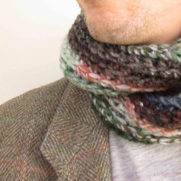 One Skein Sloe Gin Scarf