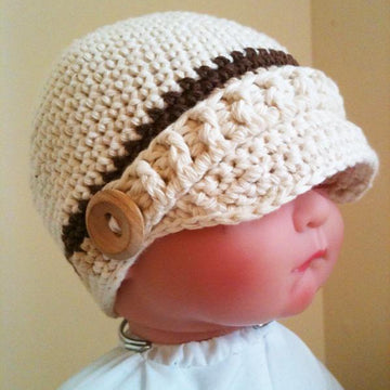 Oxleyham Newsboy Baby Hat Crochet Pattern