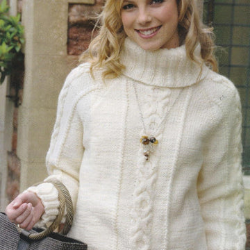 Cable Roll Neck Jumper