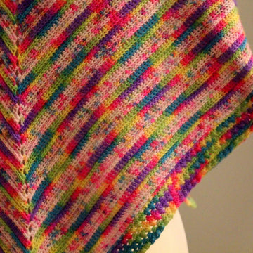 The Mythical Zebracorn Shawl