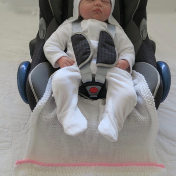Baby Bunting Bunny Hooded Car Seat Blanket