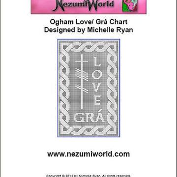 Ogham Large Love/ Grá Chart