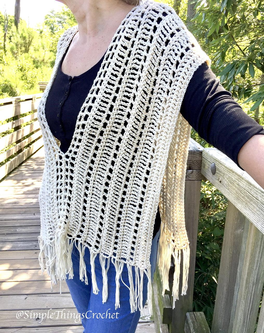 Ecru Summer Poncho