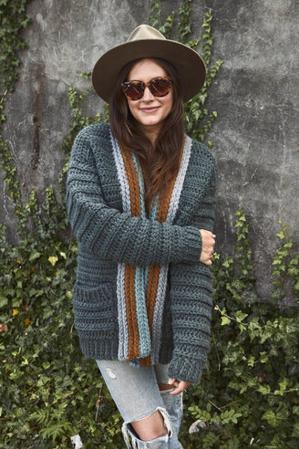 Mountaintop Cardigan in Lion Brand Hue & Me - M20286-TWH - Downloadable PDF