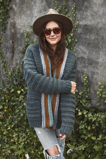 Mountaintop Cardigan in Lion Brand Hue & Me - M20286-TWH - Downloadable PDF