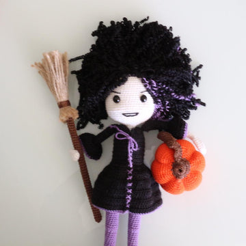 Dark Witch Halloween Doll