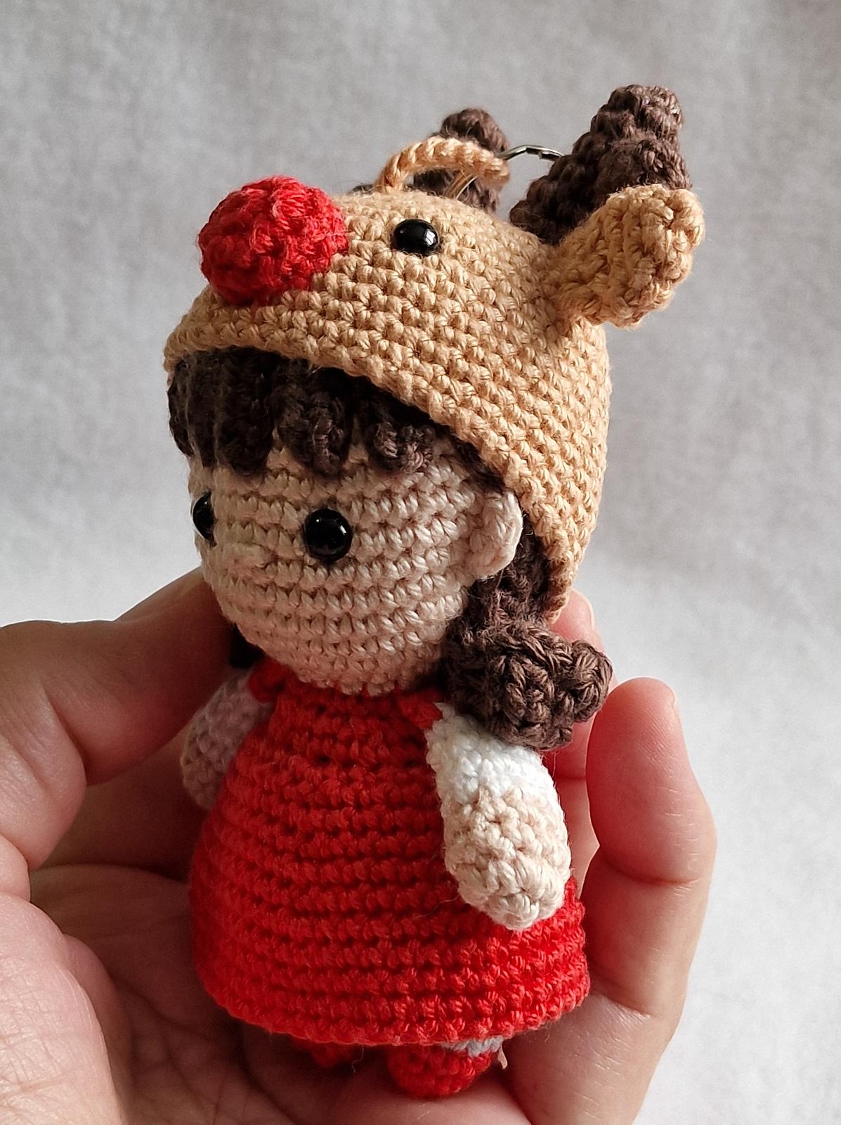 Christmas Bag Charm Doll