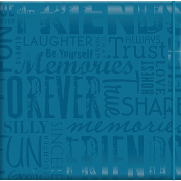 MBI Gloss Post Bound Album 12"X12" - Friends - Teal