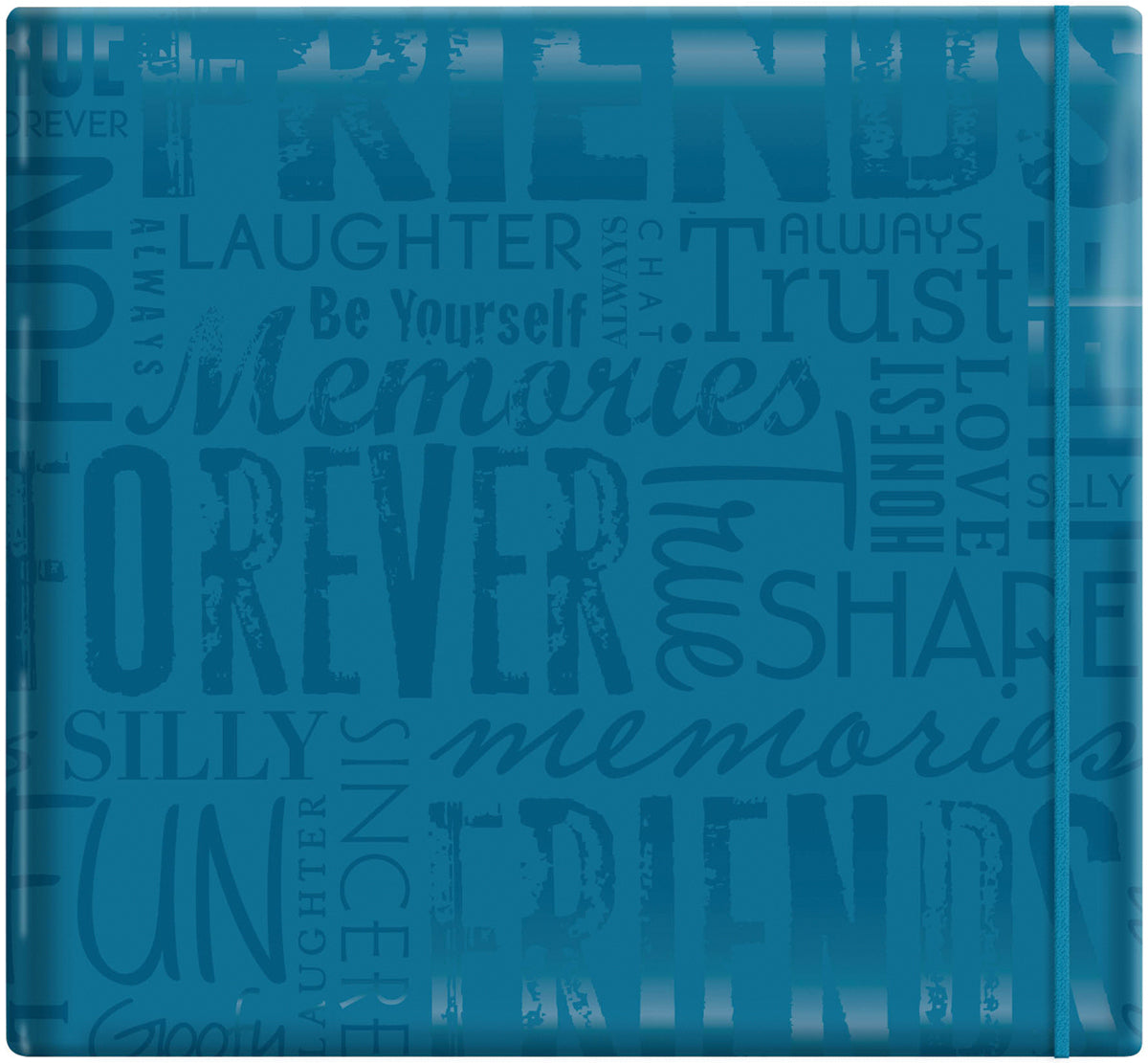 MBI Gloss Post Bound Album 12"X12" - Friends - Teal