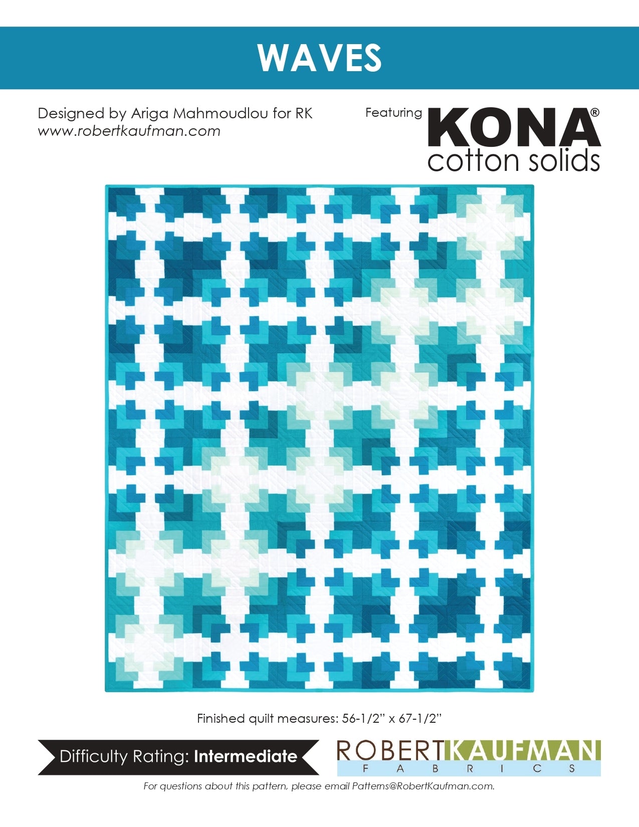 Robert Kaufman Waves - Downloadable PDF