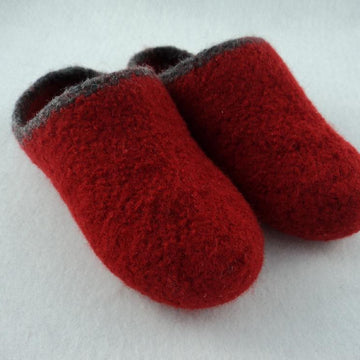 Women's Scuff Slippers Felted Knit Pattern