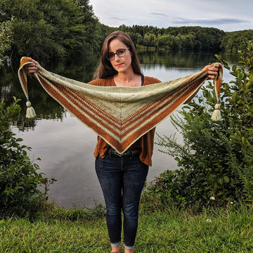 Tidal Fades Shawl DK