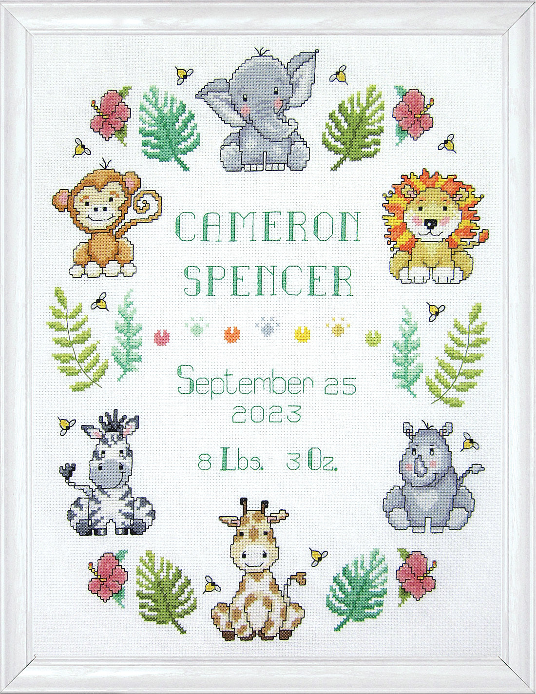 Design Works In the Jungle Sampler Cross Stitch Kit - 11 x 14 Sampler