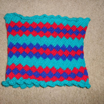 Easy Mock Entrelac Neck Warmer