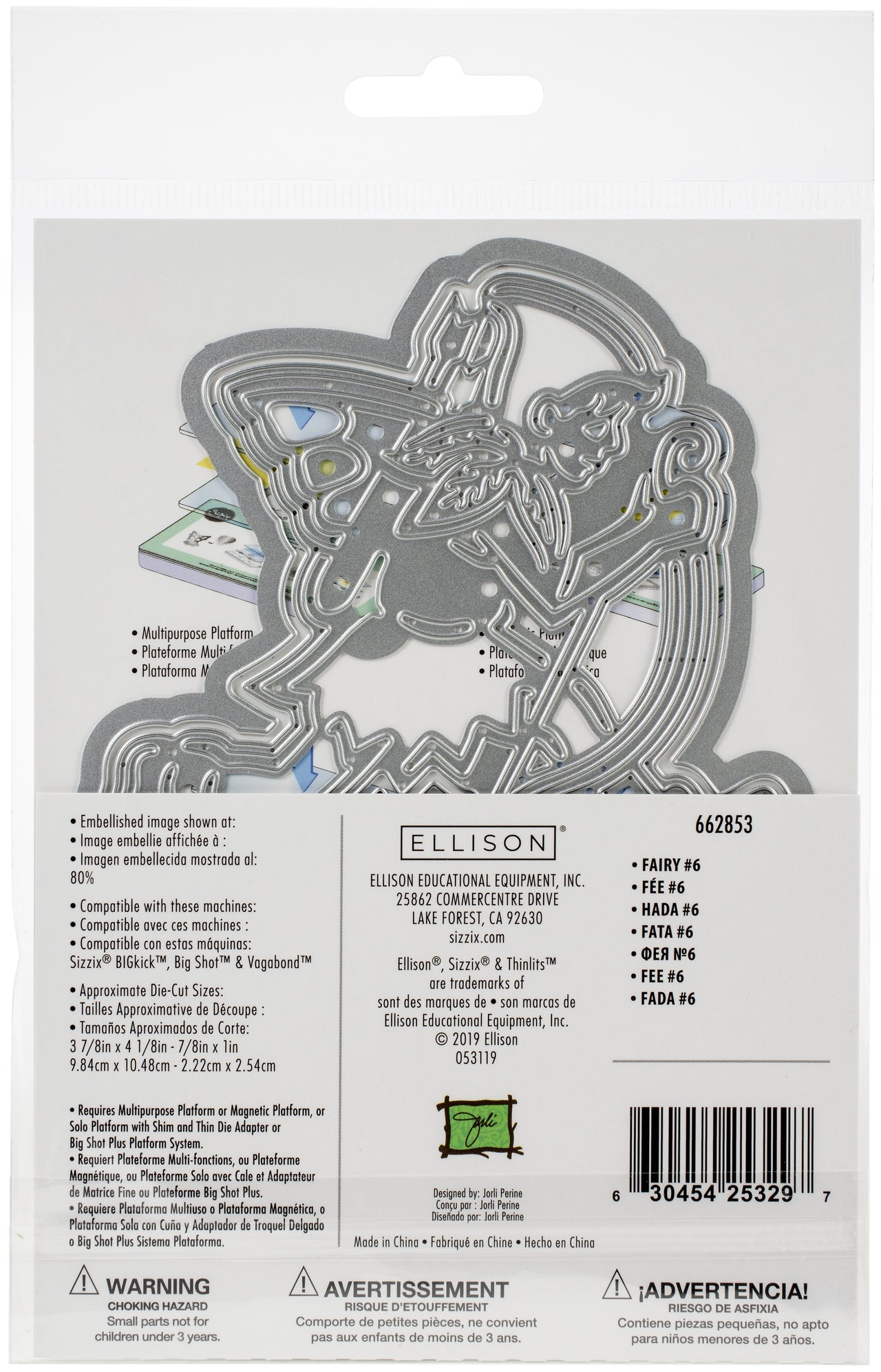 Sizzix Thinlits Dies By Jorli Perine 6/Pkg - Fairy #6