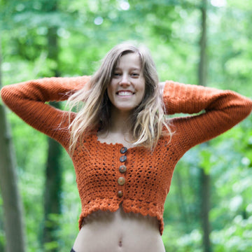 Olivia Crop Lace Cardigan