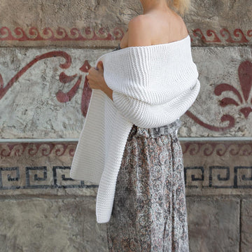 Knitting Pattern Winter Merino Wool Bridal Shawl