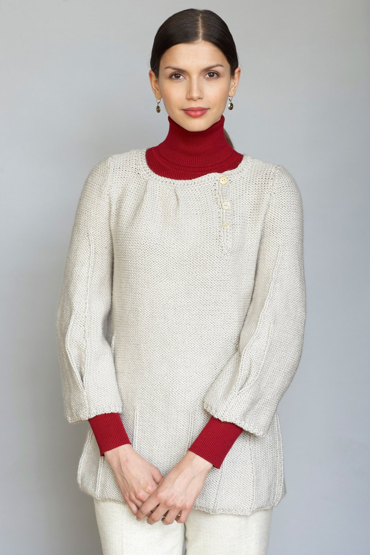 Tunica Pleated Tunic in Lion Brand Vanna's Choice - 80399AD