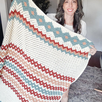 Gemstone Hues Crochet Blanket