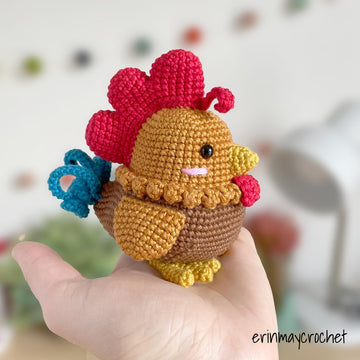 Andre the Rooster Amigurumi Crochet Pattern