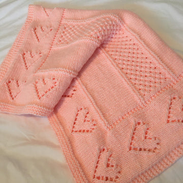 Heart Border Blanket