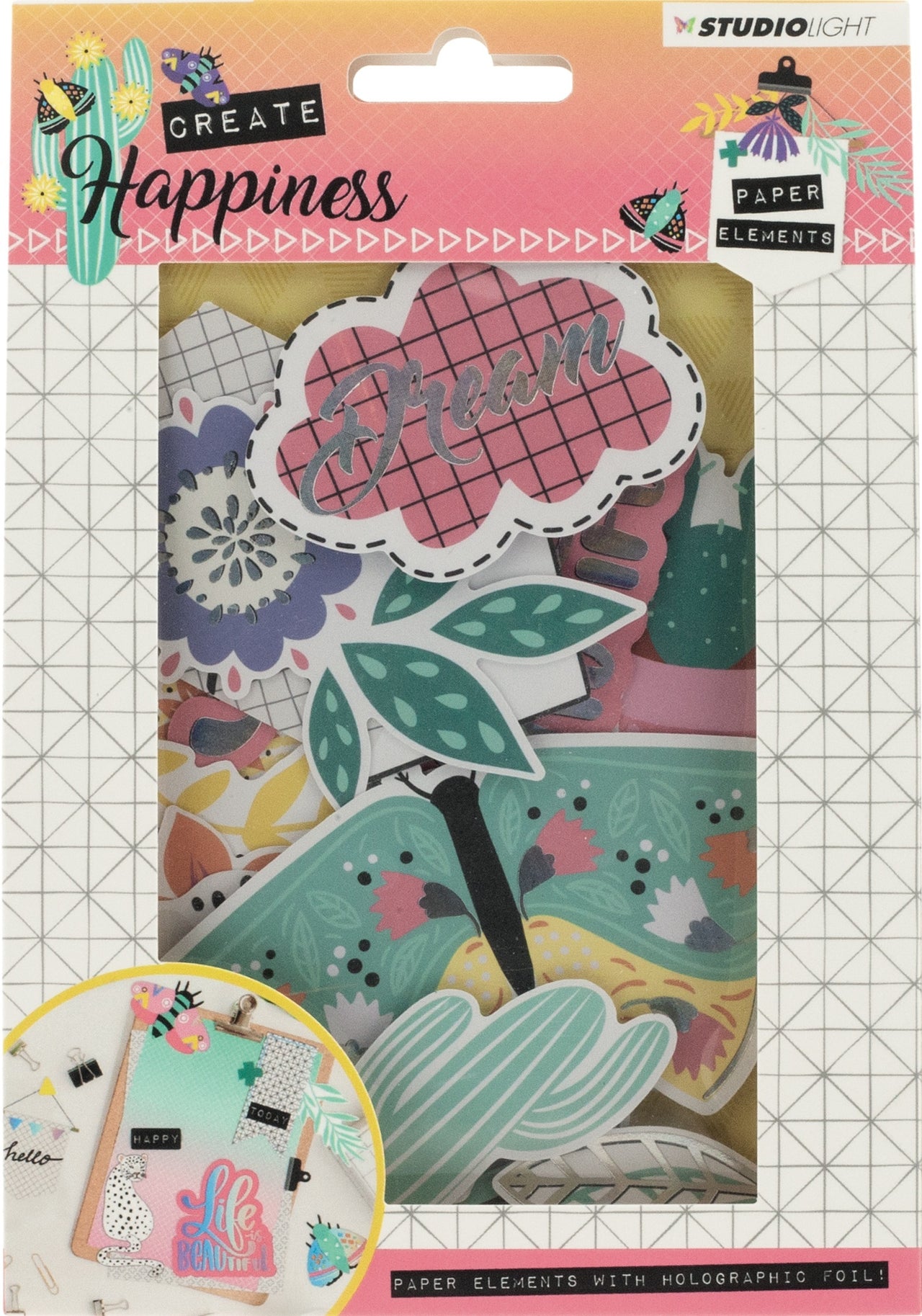 Studio Light Paper Elements Set - #647 Create Happiness