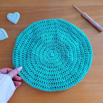 Crochet Pastel Flower Beret Pattern