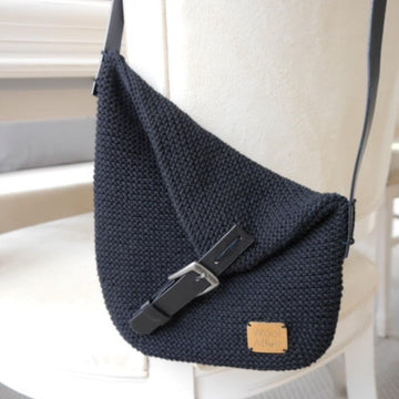 Strickanleitung Schultertasche - UPCYCLING - No.167