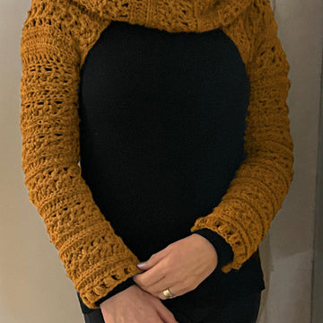 TWO ELEGANT SHAWLS WITH SLEEVES