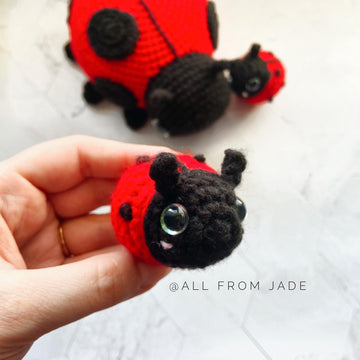 Charlene the Mama Ladybug & her baby