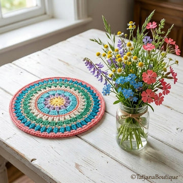 Mandala Table Mat Crochet Pattern