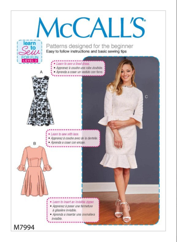 McCall's Misses' Women's Dresses M7994 - Sewing Pattern