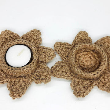 Jute tealight holder