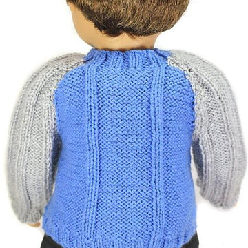 Saddle Sleeve Cardigan - 18" Dolls