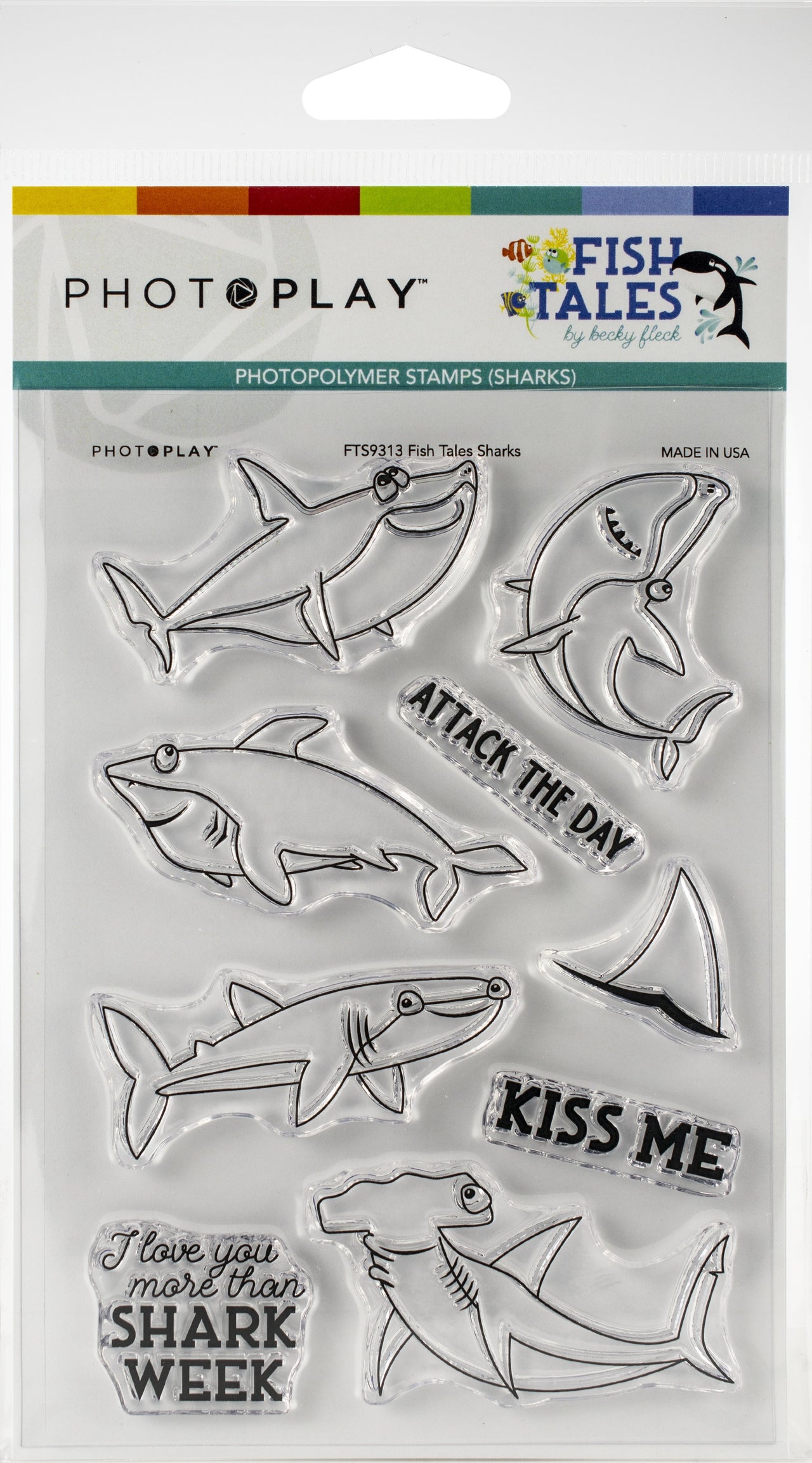 Photoplay Paper PhotoPlay Photopolymer Stamp - Fish Tales Shark