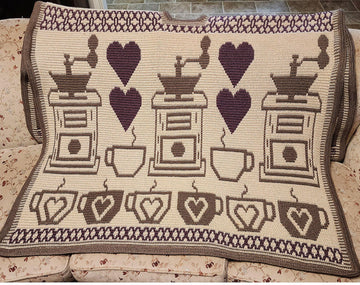 Comfy Coffee Blanket Wrap Pattern