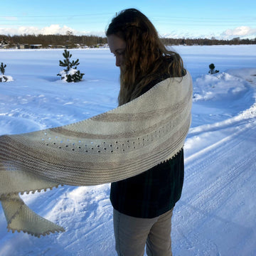 Snow night shawl