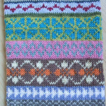 My colorful fair isle scarf