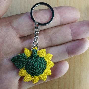 Sunflower Keychain