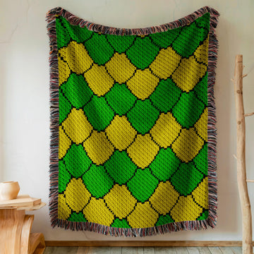 Green Snake C2C Crochet Pattern