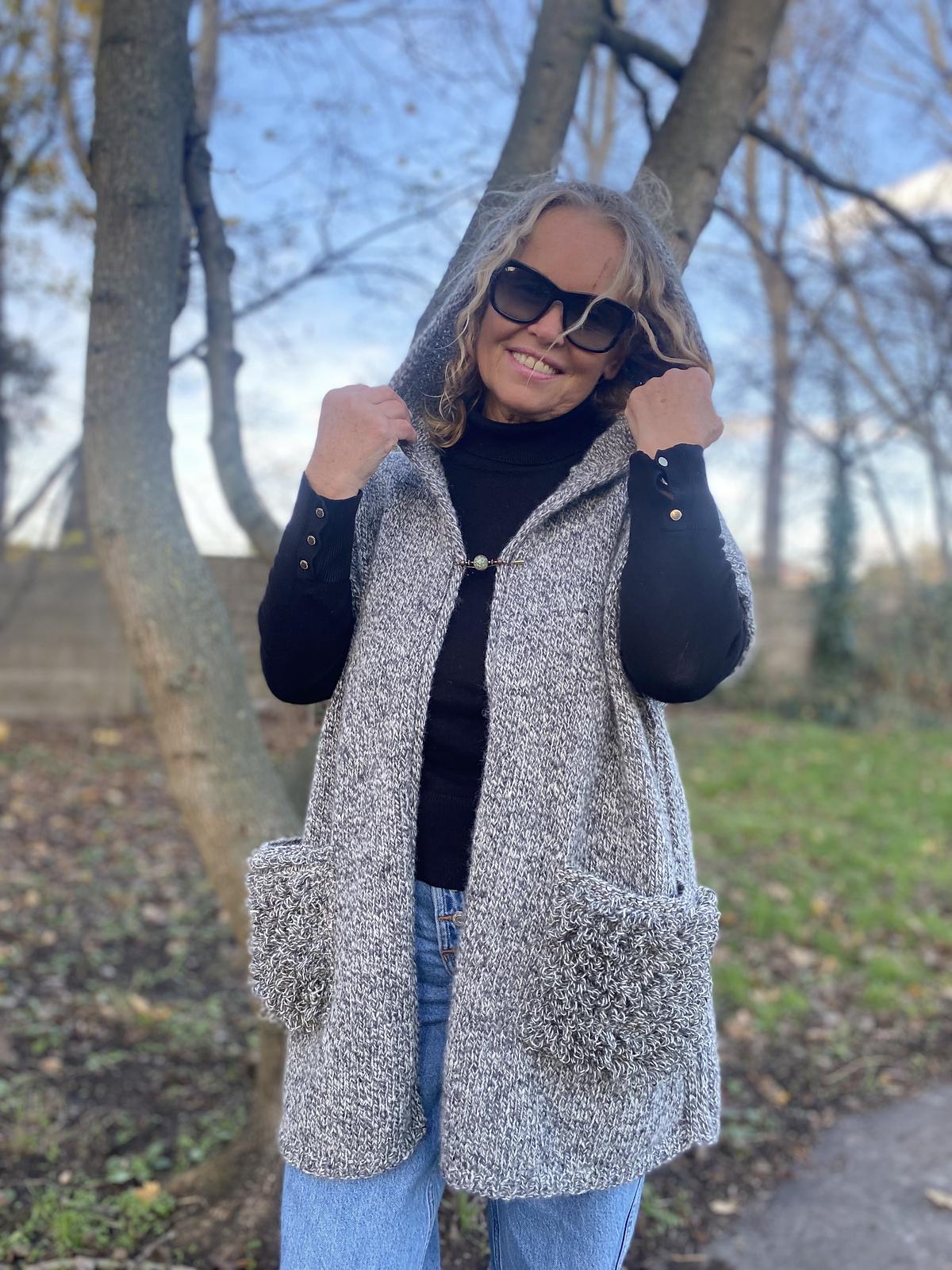 Marled Hoodie Vest