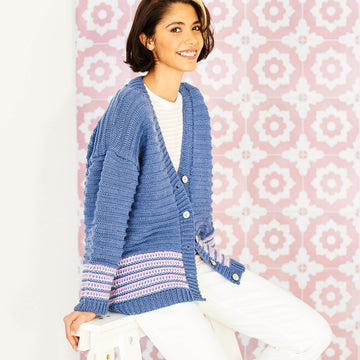Cardigan and Sweater in Stylecraft Bellissima DK - 9847 - Downloadable PDF