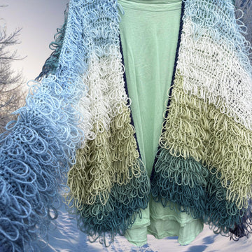 Shaggy Crochet Cardigan