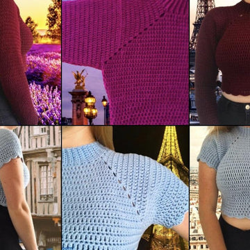 French Crop Top By Modern Yarns