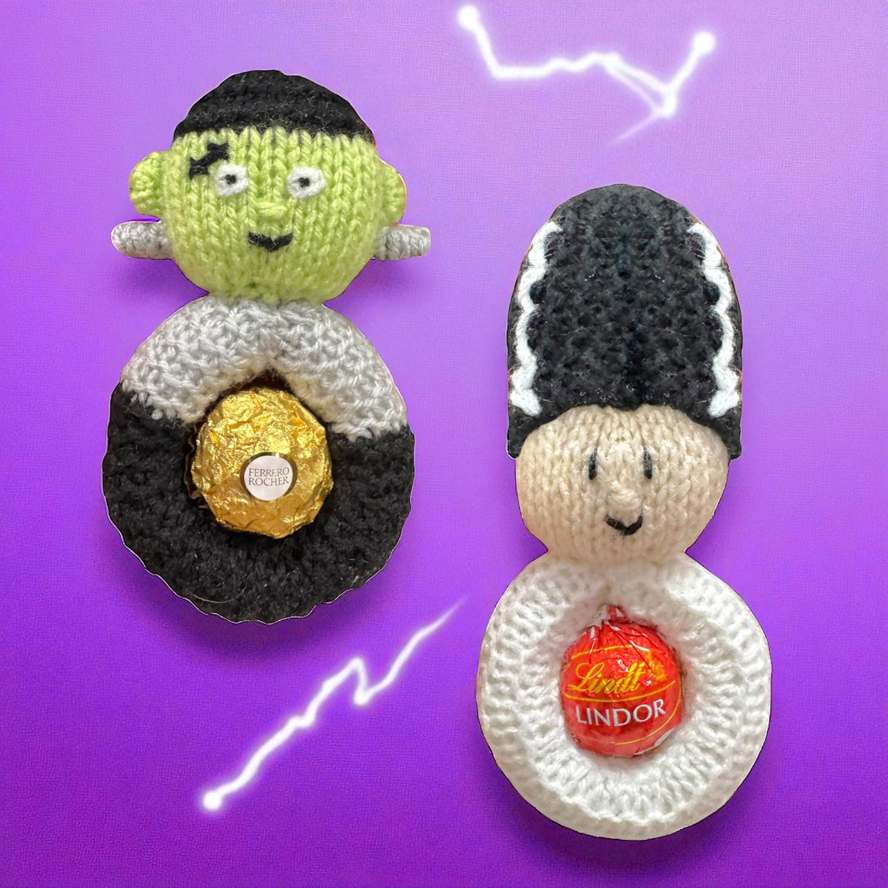 Halloween Frankenstein & Bride Hanging Decorations
