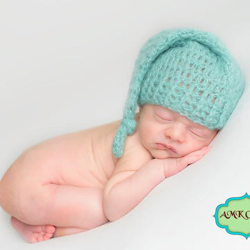 Newborn Sleepy Hat and Bear Photo Prop