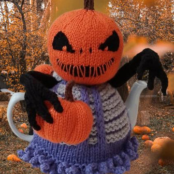 Halloween Pumpkin Reaper Tea Cosy