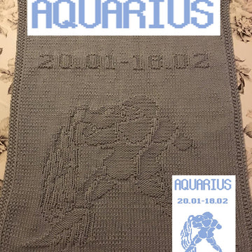 Nr. 558 Zodiac Aquarius guest towel