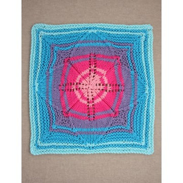 Knit Flower Dishcloth in Lily Sugar 'n Cream Solids - Downloadable PDF