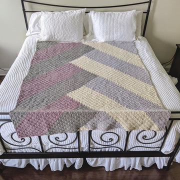 Modern Chevron Quilt Blanket